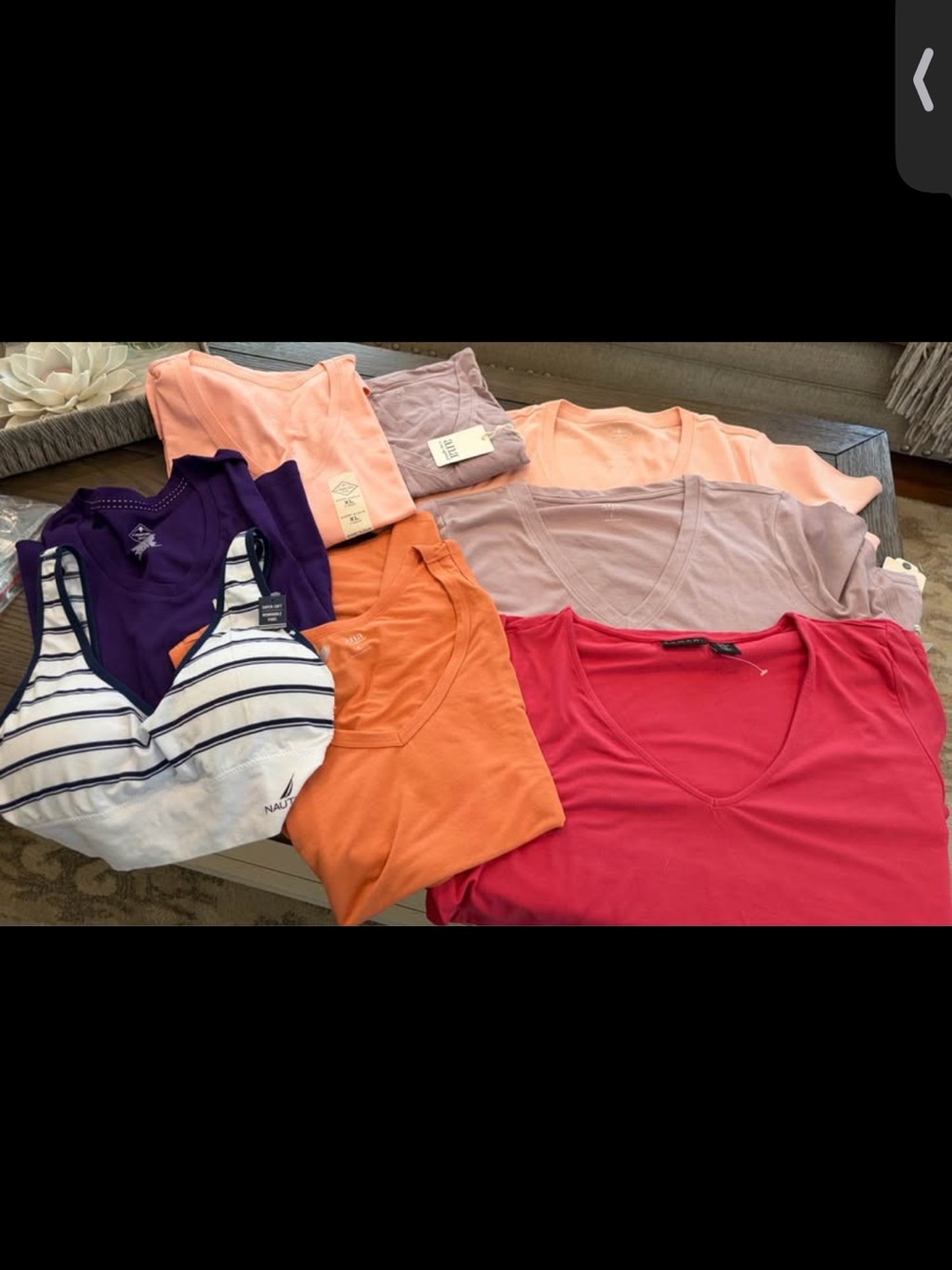 Lot of 13 Shirts Tanks Sports Bras Large sizes L XL